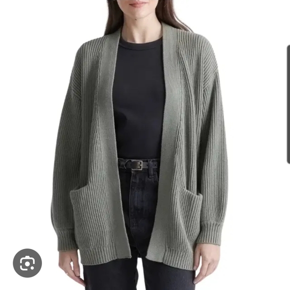 Quince Gray Women's Cardigan Sweater - Picture 2 of 10